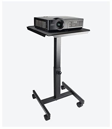 Support de projecteur, trépied, Chariot, élévateur télescopique Universel, établi Mobile Portable, étagère de Bureau à Domicile, étagère de projecteur, Support Mural de projecteur Noir (coul