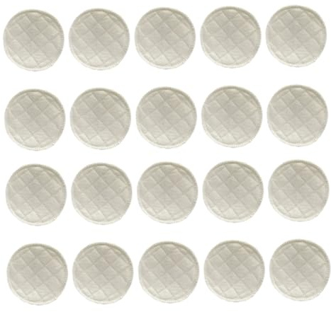 HONITANO Coppette Assorbilatte Riutilizzabili in Cotone Ecologico a 3 Strati, 20 Pezzi, Assorbimento e Aderenti per Allattamento, per Donne in Allattamento