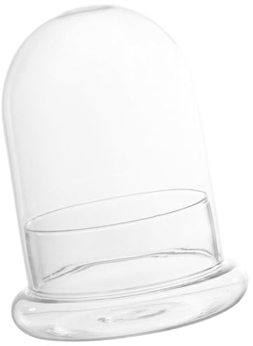 TEHAUX Terrarium en Verre Écologique Grosse Cloche Transparente pour Micro-Paysage DIY Jardin Intérieur Résistant à La Sécheresse Design avec Petit Orifice D’aération