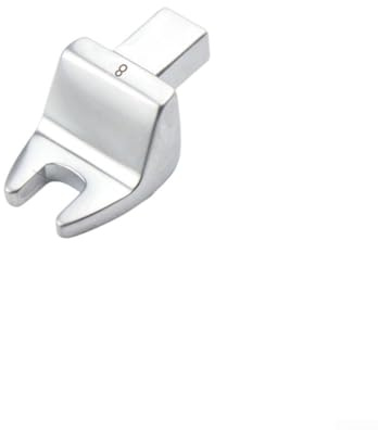 Steckschlüssel-Werkzeug mit 8–32 mm Schlüsselöffnung und 9 x 12 mm Schlitz für Standardschrauben und Muttern, aus Chrom-Vanadium-Stahl, Silber (8 mm)