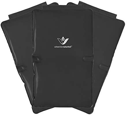 schwerinernaturheil Edel Deluxe Lot de 3 coussins chauffants avec garnissage en tourbe naturelle Taille 3