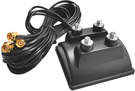 Bolwins F43CS WLAN WiFi Antennenverlängerungskabel 3m – RP-SMA Stecker auf RP-SMA Buchse mit Magnetfuß, 4X RP-SMA Kabel für Maximale Signalverstärkung und Flexibilität