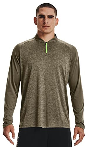 Under Armour Mens 2022 Tech 2.0 1/4 Zip Sweater - Tent - S