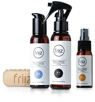 friiz The Experience - 5-teiliges Schuhputz-Set - Sneaker-Versiegelung, Sneaker-Reiniger, Eraser, Schuhcreme und Schuhbürste