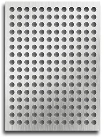 LXBAMKEA Acero Inoxidable Industrial Hoja Perforada, Espesar 10 Mm Apertura 10 Mm Red Protectora, Ventana Balcon Almohadilla De Malla Anticaída/antirrobo, Decorativo Pantalla Rejillas (Color : 2 PCS