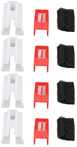 Plattenspieler-Nadel, 4-teilige Plattenspieler-Stylus-Plattenspieler-Nadel mit Kunststoffgehäuse für Schallplattenspieler-Phonographen (Kunststoffstab)