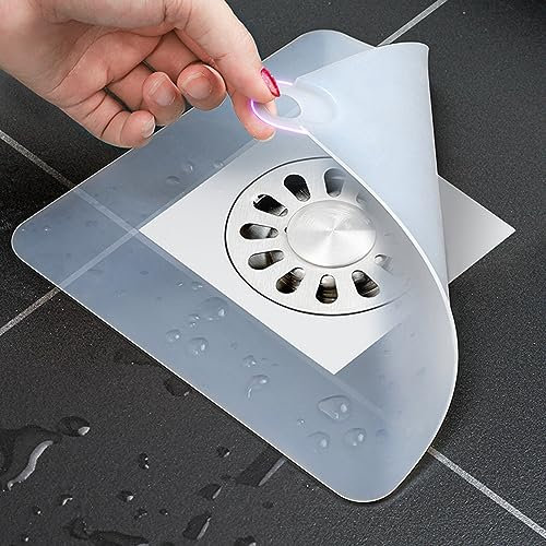 YUNYODA 2 Stück Abflusssieb Silikon, Silikon abflussfilter Anti Verstop Abflussfilter, Haarfänger Dusche Abfluss Abdeckung, Duschablauf Haarsieb für Waschbecken Badezimmer Badewanne Küche