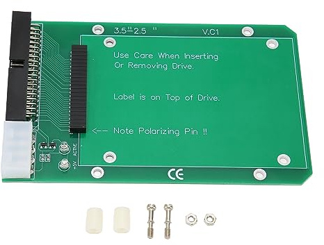 IDE 2.5 to 3.5 Adapter, 2.5in to 3.5in SATA HDD SDD 44Pin IDE Converter Card, Hard Disk Adapter for PC Laptop Desktop Computer