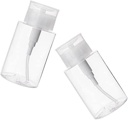 Angoily 300ml Leak-proof Travel Pump Bottles 2pcs Refillable Petg Lotion Containers for Cosmetics and Toiletries for Skincare Makeup and Travel