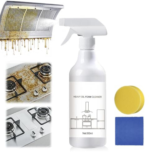 Spritzschaumspray, 60 ml Spritzschaumspray-Ofenreiniger, Neu Spritzschaumspray-Tabletten und Sprühflaschen-Ofenreiniger, Mehrzweck-Spritzschaumspray-Allzweckreiniger für die Küche (1PC)