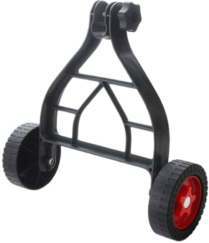 Roues de support pour tondeuse à gazon Roues de tondeuse à gazon réglables pour tige de coupe de 25 mm à 28 mm Roue auxiliaire facile à pousser pour fixation de coupe-bordure à marcher derrière