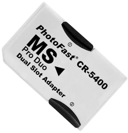 MOUDOAUER Micro SD TF to Memory Stick MS Pro Duo Dual Slot Adapter Converter for PSP