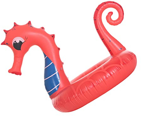 Toyvian Seahorse Swimming Ring Pool Float Sea Horse Seahorse Pool Floating Beach Inflatable Horse Inflatable Pvc Swimming Ring Float Ring for Swimming Adults