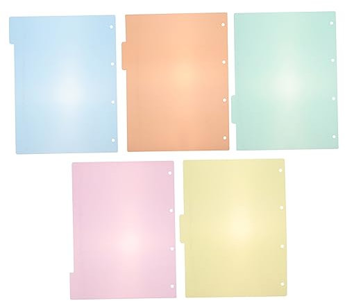SHINEOFI A4 Papier Index Registerkarten 10 Stück Bunte Ordner Teiler Aus Papier Für Büro Und Klassenzimmer