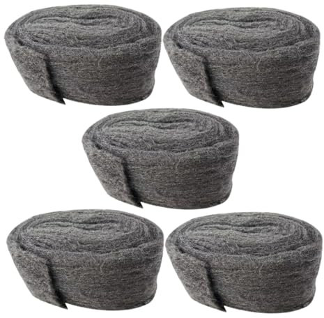 Didiseaon 5pcs Steel Wool for Garage Door Seal Mesh for Drains Wall Cracks Ventilation