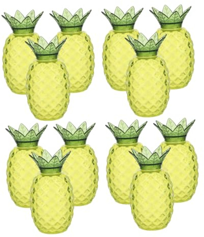TOPPERFUN 24piezas Cajas De Golosinas De Piña Para Fiestas Cajas De Dulces Pequeñas Forma De Piña y Contenedores De Golosinas Para Fiestas Tropicales