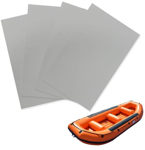JEYORZY 4 Stücke Schlauchboot Reparaturset, PVC Kajak Reparatur Patches, Flicken Schlauchboot, 20x13cm, Wasserdichtes SUP Flickzeug Set für Kanu, Aufblasbare-Schlauchboot, Kajak, Schlauchboot