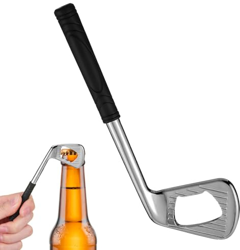 1 PCS Golf Club Shaped Bottle Opener, Unique Silver Beer Opener for Golf Lovers, Personalised Kitchen Tool for Parties and Enthusiasts Gathering