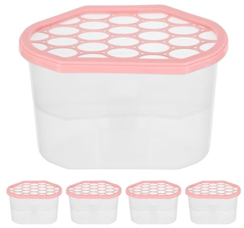 TOVINANNA Scatole Vuote Assorbitore di Umidità Riutilizzabili 500Ml – Contenitori Deumidificatori per Armadio e Bagno Set da 5 Pezzi Design a di Perdite per Controllo Umidità in Piccoli
