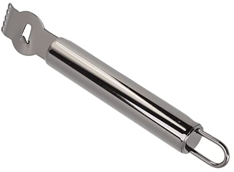 LiebeWH Éplucheur de Citron en Acier Inoxydable 304 avec Couteau à Canal, Zesteur d'agrumes 2 en 1 et éplucheur d'orange pour Cocktails Cuisine Bar Restaurant (BLACK)