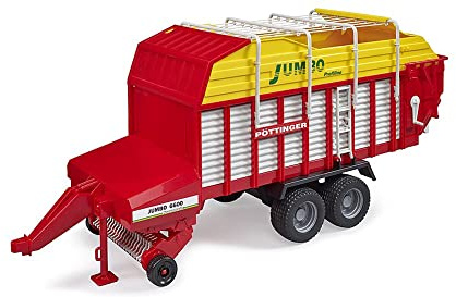 bruder 02214 - Pottinger Jumbo 6600 Profiline - 1:16 Remolque autocargador, remolque tractor, cosecha de paja, cosecha de heno, granja, agricultura