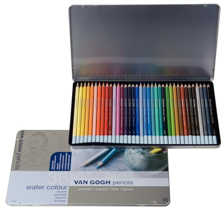 36 färgset metallhölje 157 398 Van Gogh akvarellpenna (japansk import)