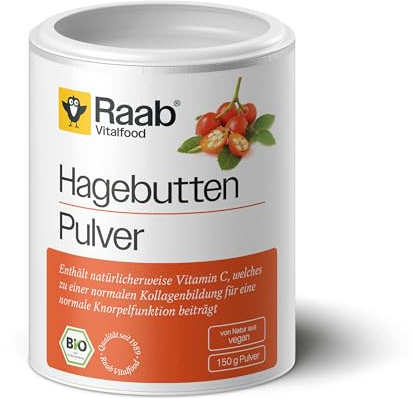 BIO Hagebutten Pulver 1 x 150 g | AP-4® Hagebutten aus Chile, mit natürlichem Vitamin C für eine normale Kollagenbildung & Knorpelfunktion, ohne Zusätze