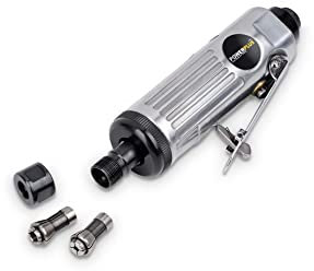 PowerPlus POWAIR0011 Druckluft Stabschleifer gerade im Set 16 Teile im Koffer