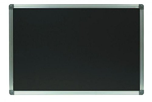 Kreidetafel/Schultafel, schwarz, magnetisch, mit Alurahmen (60 x 80 cm)