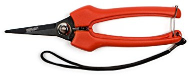 Werknorm Saar Leseschere Ernteschere Auspflückschere Gartenschere Trimmer Rebenschere Meran 180.1, handlich, Spitze Klingen, Handgrößen S bis L