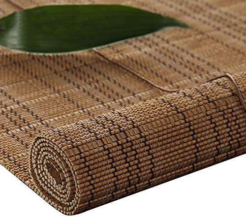 GDMING-Bambusrollo Lichtfilterung Fenster Rollos Mit Volant Sonnenschirm Anti-UV Winddicht Verfügbar Um Draußen Drinnen Verwenden Sichtschutzrollo Seitenzugrollo,53 Größen