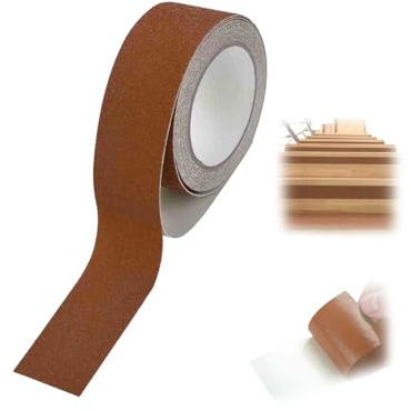 Anti Slip Tape Floor Tape 2 Inch x 17 Ft Safety Warning Stripe Non Slip Safety Strong Grip Abrasive for Stairs Step Outdoor Stair Treads Traction