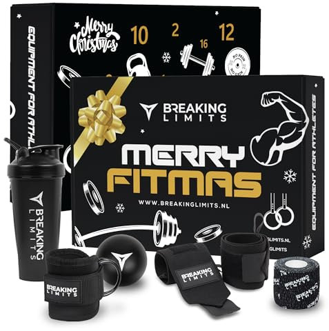 BREAKING LIMITS Fitness Adventskalender 2024 Männer - Sport, Gym & Protein Advent Calendar - Weihnachtskalender Gesund Herren - Adventskalender für Sportler