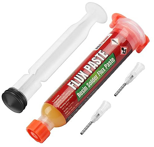 BEEYUIHF Rosin Solder Flux Paste, Flux for Soldering, Lead Free Flux Paste for SMD PCB IC LED CPU BGA Electronics Soldering (10mL Syringe) #7500