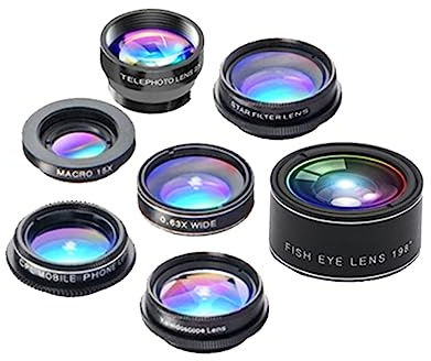 Homoyoyo Handy-objektiv-Set Mit Fischauge Weitwinkel Makro Telekonverter Polarisationsfilter Effektlinsen Für Smartphones Hd-qualität