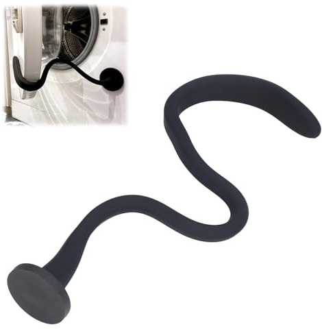 Soporte Magnético para Puerta De Lavadora De Carga Frontal, Soporte Magnético para Puerta De Lavadora, Tapón De Puerta Flexible, Accesorios Universales para Lavadora De Carga Frontal(Negro)