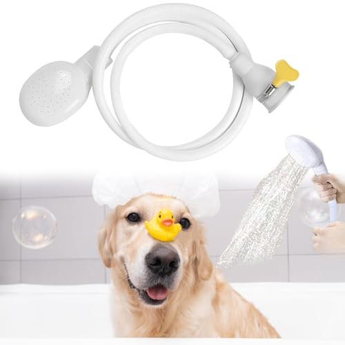 Portable Dog Shower Attachment for Bath Taps Bath Tap Shower Attachment for Bath Tap Shower Hose Attachment Dog Shower Sprayer Single Tap Shower Attachment Handheld Hose Faucet Shower Head Spray Hose