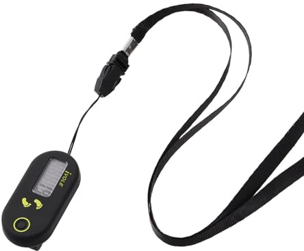 POPETPOP 3D Pedometer for Walking, Digital Simple Clip on Step Counter with Large Display &Amp; Removable Clip Lanyard, No App Fitness Tracker, Accurate for Women Men Kids Seniors