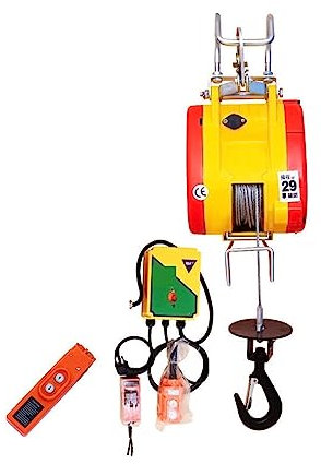 Verricello elettrico 160kg 30M Mini Paranco Elettrico Sospensione Domestica Piccolo Paranco Elettrico di Sollevamento Condizionatore D'aria Gru Famiglia Gru Ascensore per rimorchio per barca ATV UTV(C