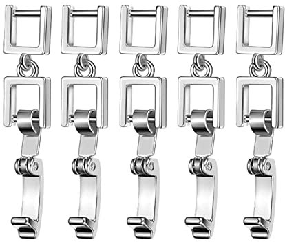 Yeselino 5 Pcs Necklace Bracelet Extenders Extension Clasp Simple Jewelry Extender For Bracelet Necklace Making