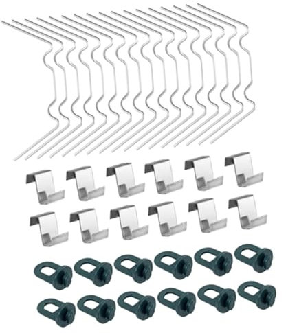 Veemoon Glasfensterschnalle Für Gewächshausverglasung Z-überlappklammern Und W-drahtclips Zur Befestigung Von Glasscheiben Im Gewächshausrahmen Geeignet Für Täglichen Garten Und Outdoorgeb