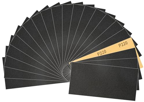 Sruhrak Schleifpapier Set 23 x 9 cm Sandpapier 240 Körnung Schleifpapie