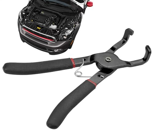 Kustimantu Pinza da taglio elettrica per auto, pinza per la rimozione di morsetti per tubi – Pinza di rimozione in acciaio – morsetto per tubo a pressione 80° candela accessorio auto per tubo benzina
