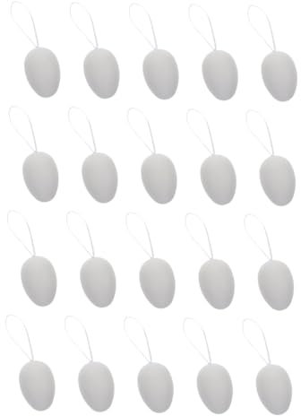 ibasenice 20stücke Diy Hänge Eier Dekoration Eier Malerei Handwerk Projekt Ostern Bedarf Eier Bemalen Eier Basteln