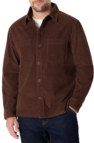 Amazon Essentials Uomo Sovracamicia in Velluto a Coste, vestibilità Classica