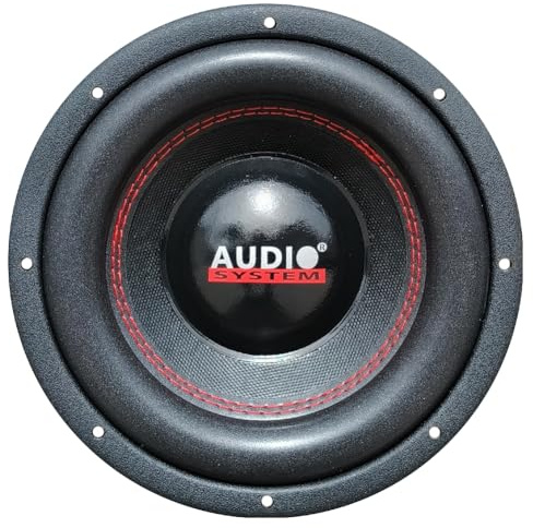 KIT SET PER AUDIO SYSTEM ASY8, 1 subwoofer da 20 cm 200 mm 8 di diametro, doppia bobina, dual voice coil 2+2 ohm, 400 watt rms 600 watt max, per auto, 1 pezzo