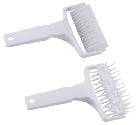 MOLUCKFU 2Pcs Rouleau à Aiguilles à Pizza Perforatrice à Pizza Outil à Pratique pour Pâtisserie