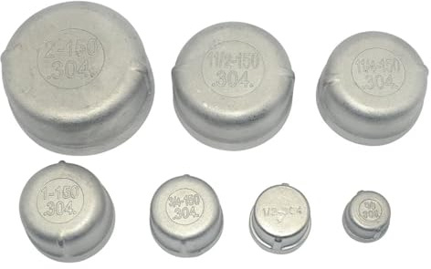 Kappe weiblich Edelstahl Gewinde Rohrverschraubungen Gewinde Sechskantmutter/Rohrkappe/Stecker 1/4 3/8 1/2 3/4 1 1-1/4 1-1/2 2(DN10)