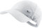 Nike Cap Metal Swoosh Logo Mütze, White/Metallic Silver, one Size