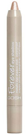 GOSH Forever Eye Shadow Lidschatten-Stift mit cremiger Textur für einfaches Auftragen und intensives Farbergebnis I wasserfest, hält bis zu 8h I parfümfrei & hautverträglich I 002 Beige (Metallic)
